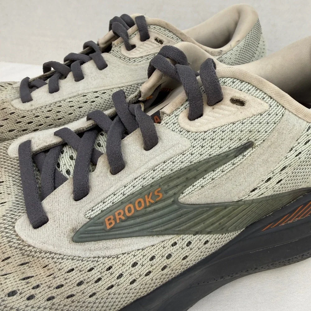Brooks Adrenaline GTS 24 Mens 8.5 Grey Black Road Running Shoes 1204261B030